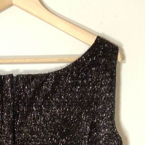 Vintage sleeveless‎ top whimsigoth goth glam eyelash textured metallic tank - Picture 3 of 3